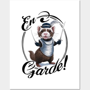 'En Garde! 'Funny Fencing Ferret Posters and Art